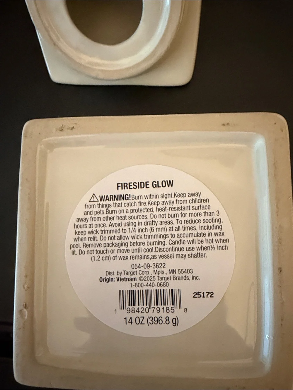 Ceramic House Candle Jar - Fireside Glow